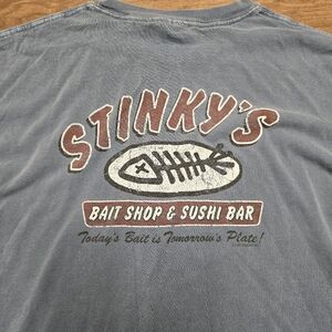 Vtg! Stinky's Bait Shop & Sushi Bar T-Shirt Sz Xl